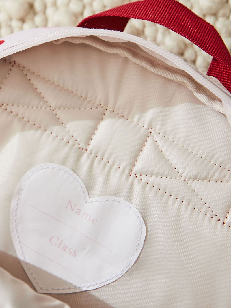 My 1st Years personalised heart print mini backpack, UK version