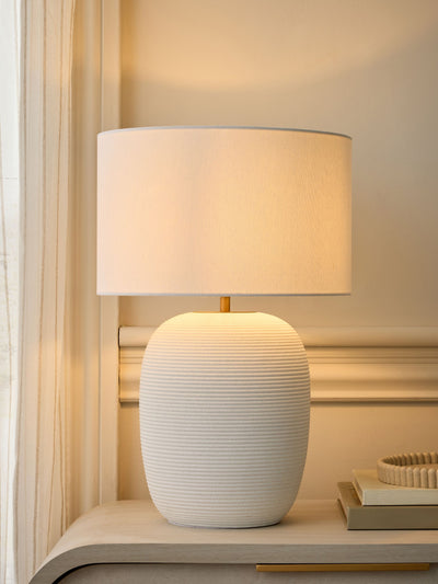 Next Hadleigh Table Lamp - White - 48.5cm Height- Buy online at McGrocer