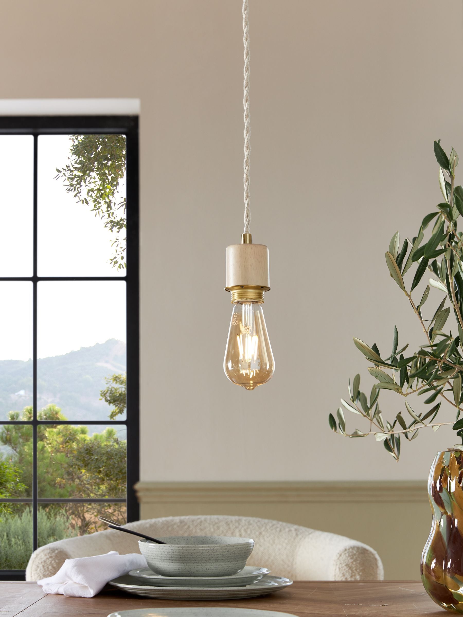 Anders cable kit light natural lamp holder 113cm, imported from the UK