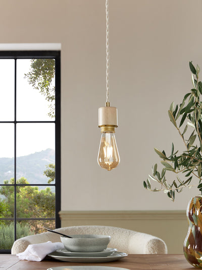 Next Anders Light Natural Cable Kit ES Lamp Holder 113cm- Buy online at McGrocer
