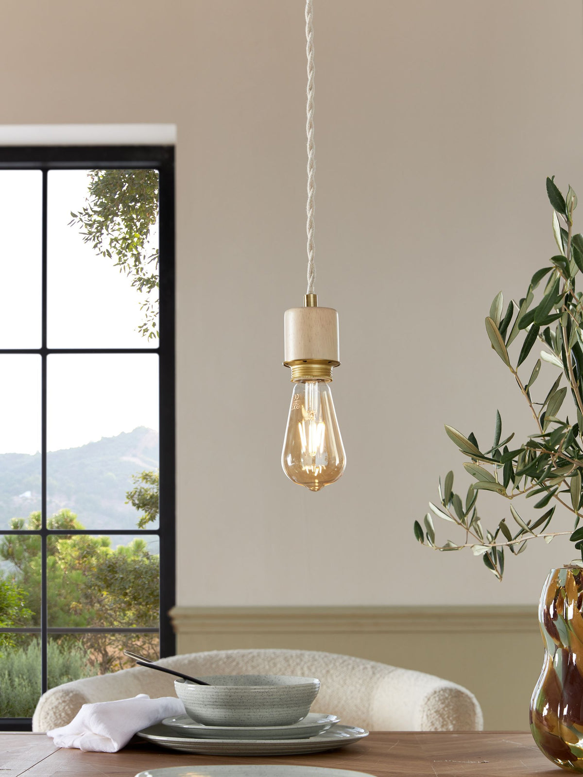 Anders cable kit light natural lamp holder 113cm, imported from the UK