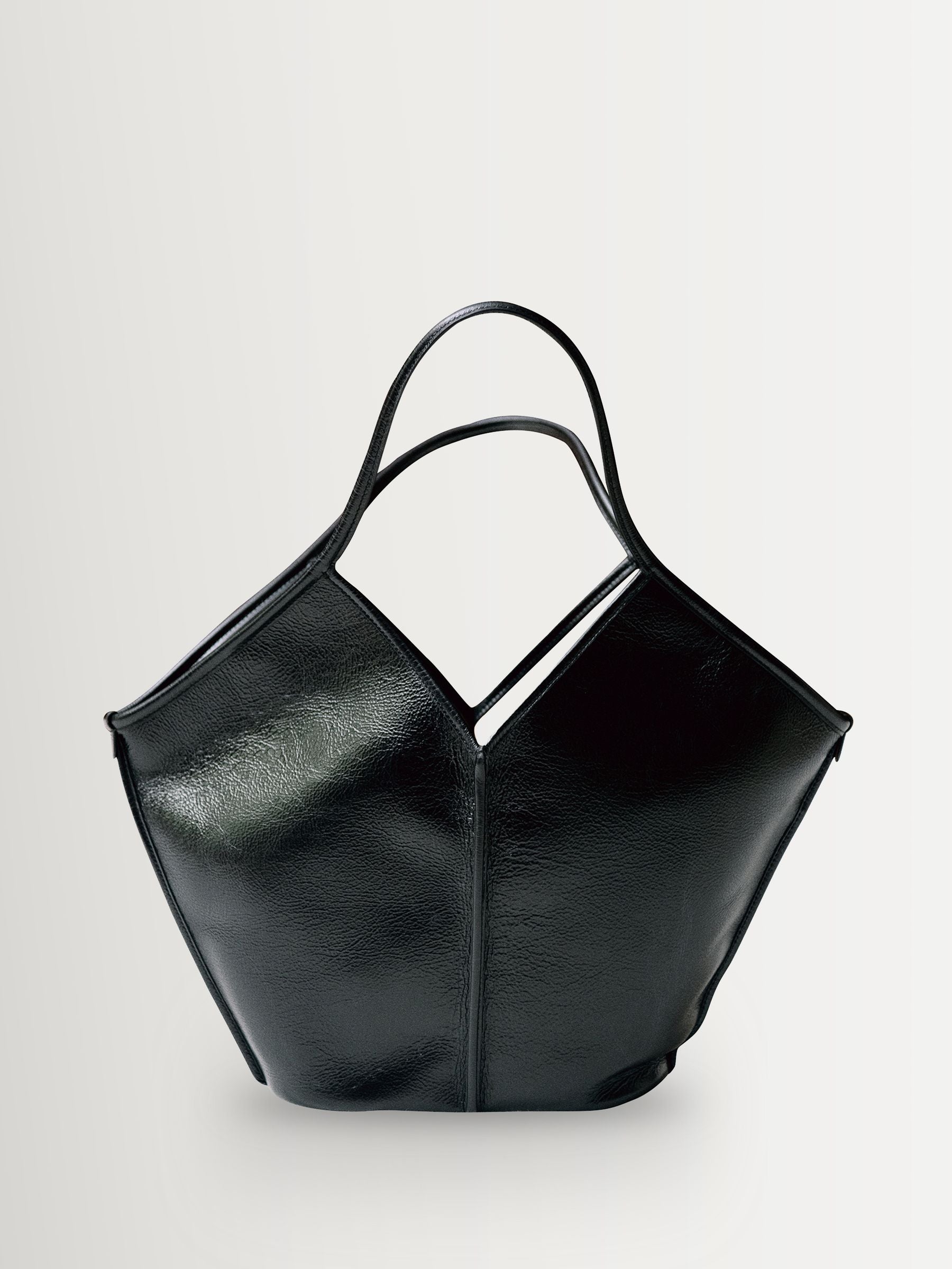 Hereu Studio Calella black leather tote bag, UK version