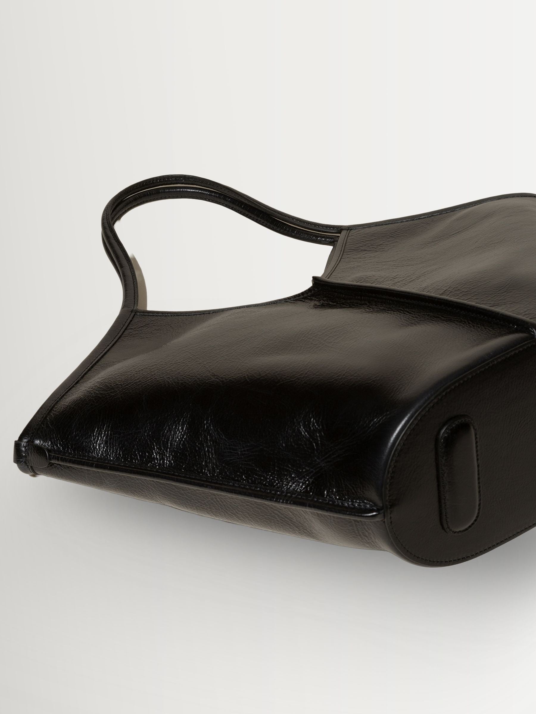 Hereu Studio Calella black leather tote bag, UK version