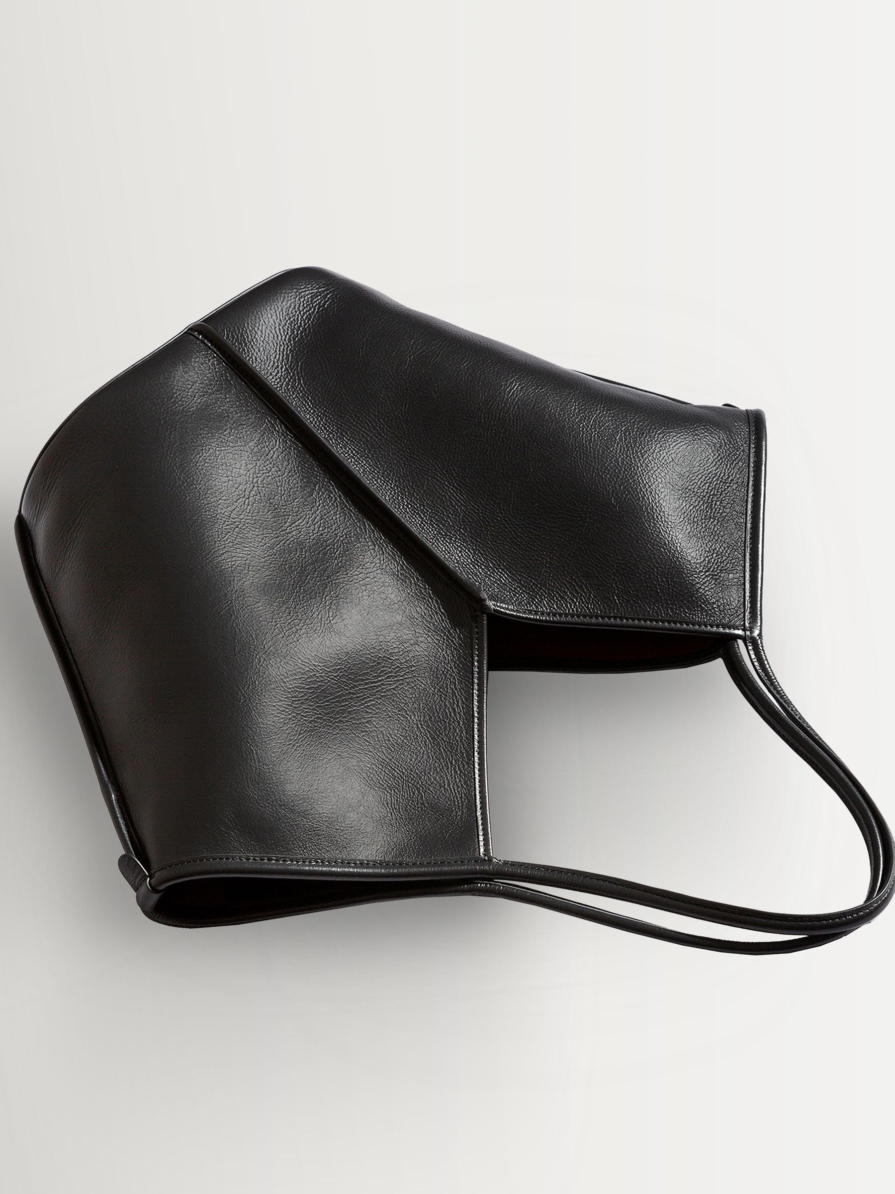 Hereu Studio Calella black leather tote bag, UK version