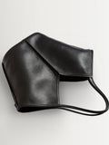 Hereu Studio Calella black leather tote bag, UK version