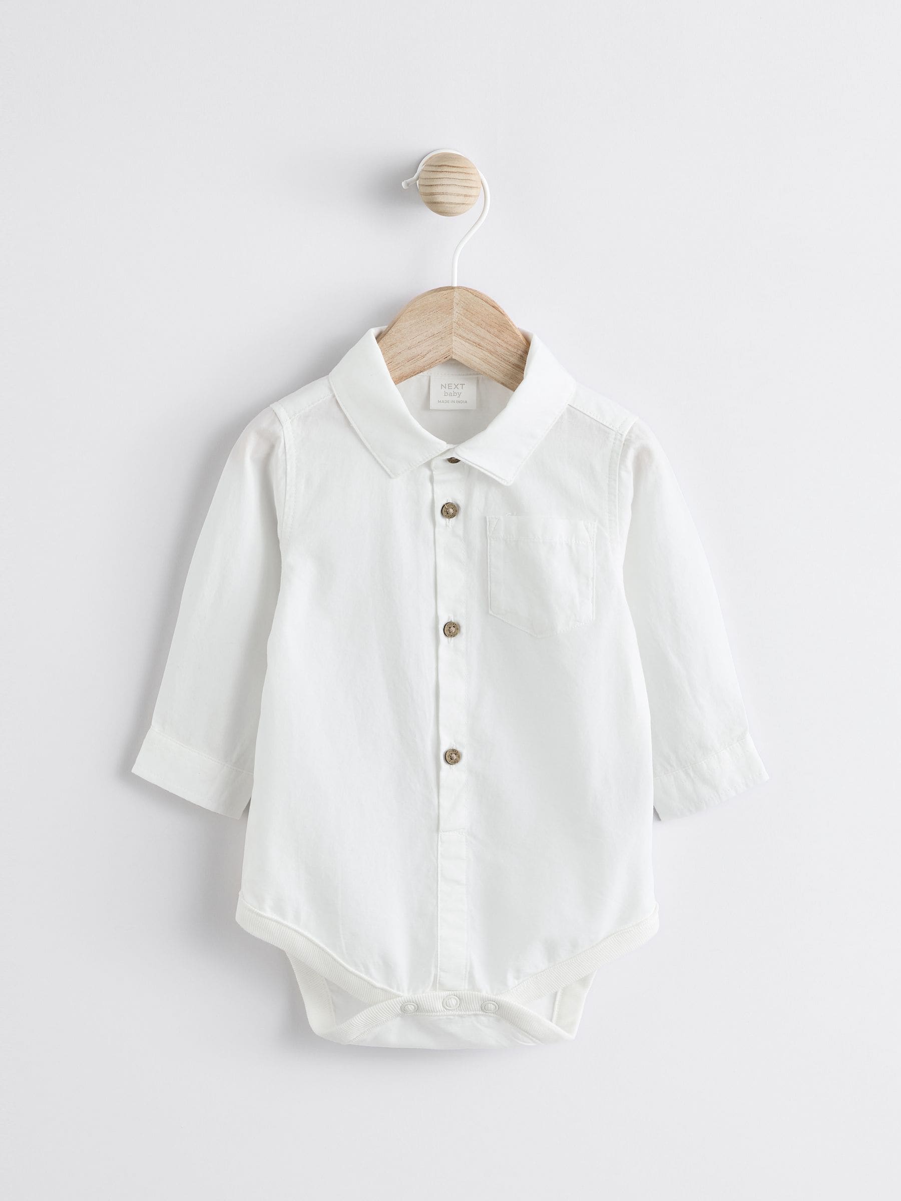 Baby dungaree and bodysuit set grey white cotton - British product