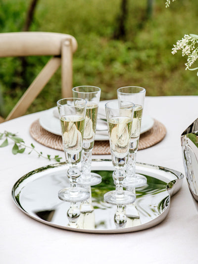 Next Robert Welch Steel Drift Serving Tray 36cm- Buy online at McGrocer