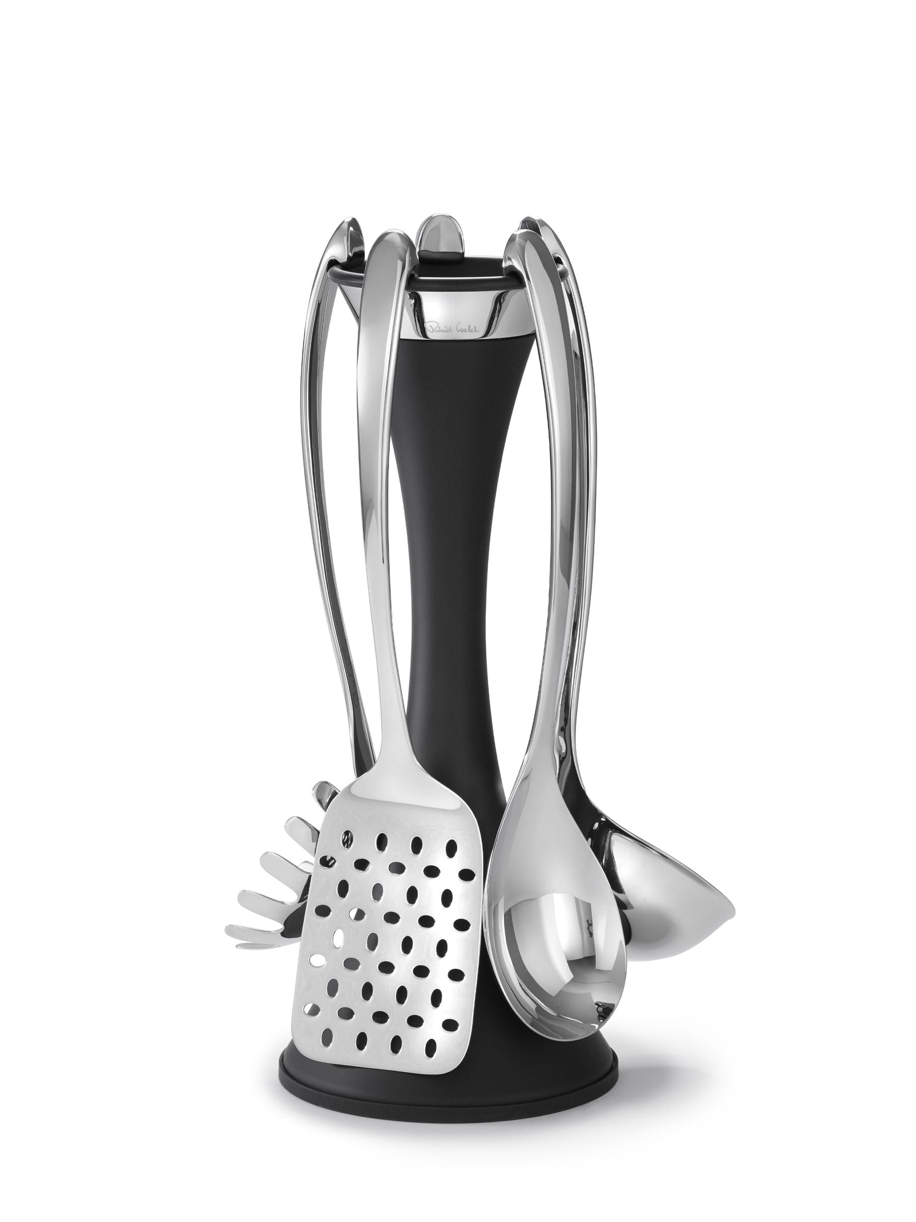 Robert Welch Signature utensil stand set stainless steel, UK version