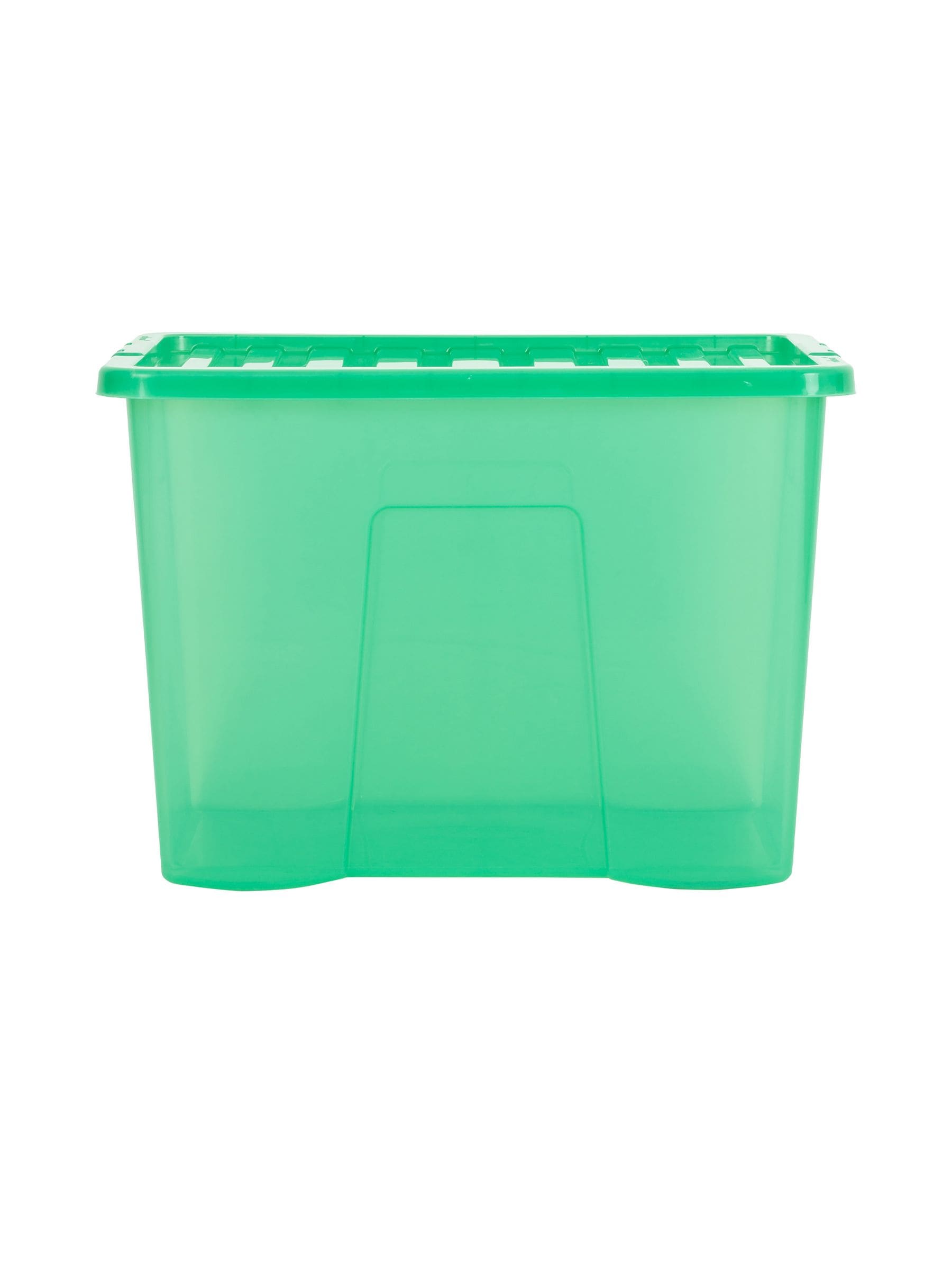 Wham Leprechaun Green 80L storage boxes, imported from the UK