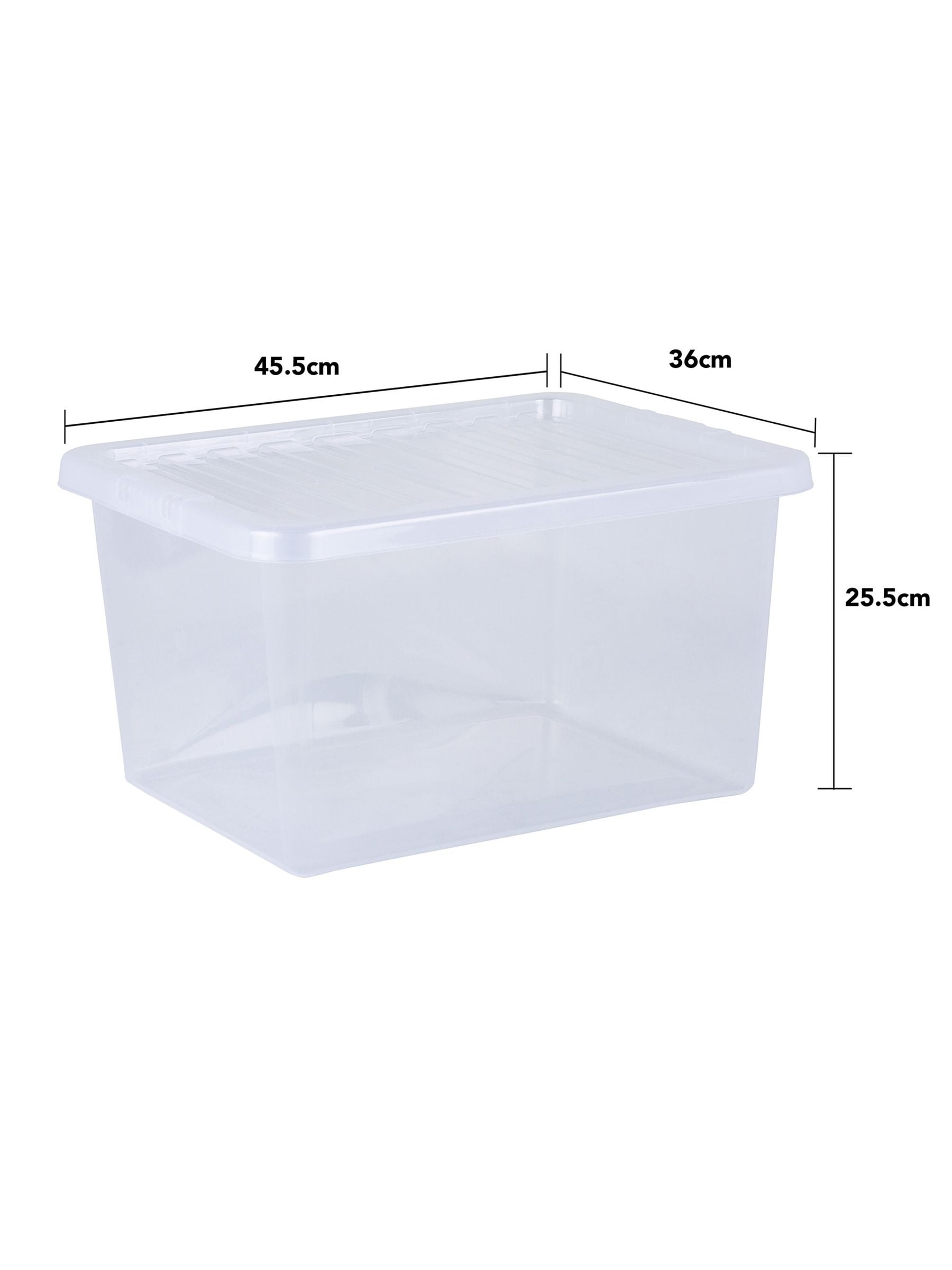 Wham clear storage boxes set of 5 31L - British product