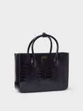 Osprey London Black Fulham faux leather grab bag (British brand)