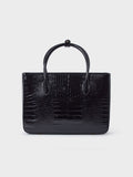 Osprey London Black Fulham faux leather grab bag (British brand)