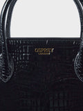 Osprey London Black Fulham faux leather grab bag (British brand)