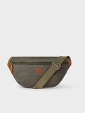 Osprey London Black Grantham Waxed Canvas & Leather Bumbag