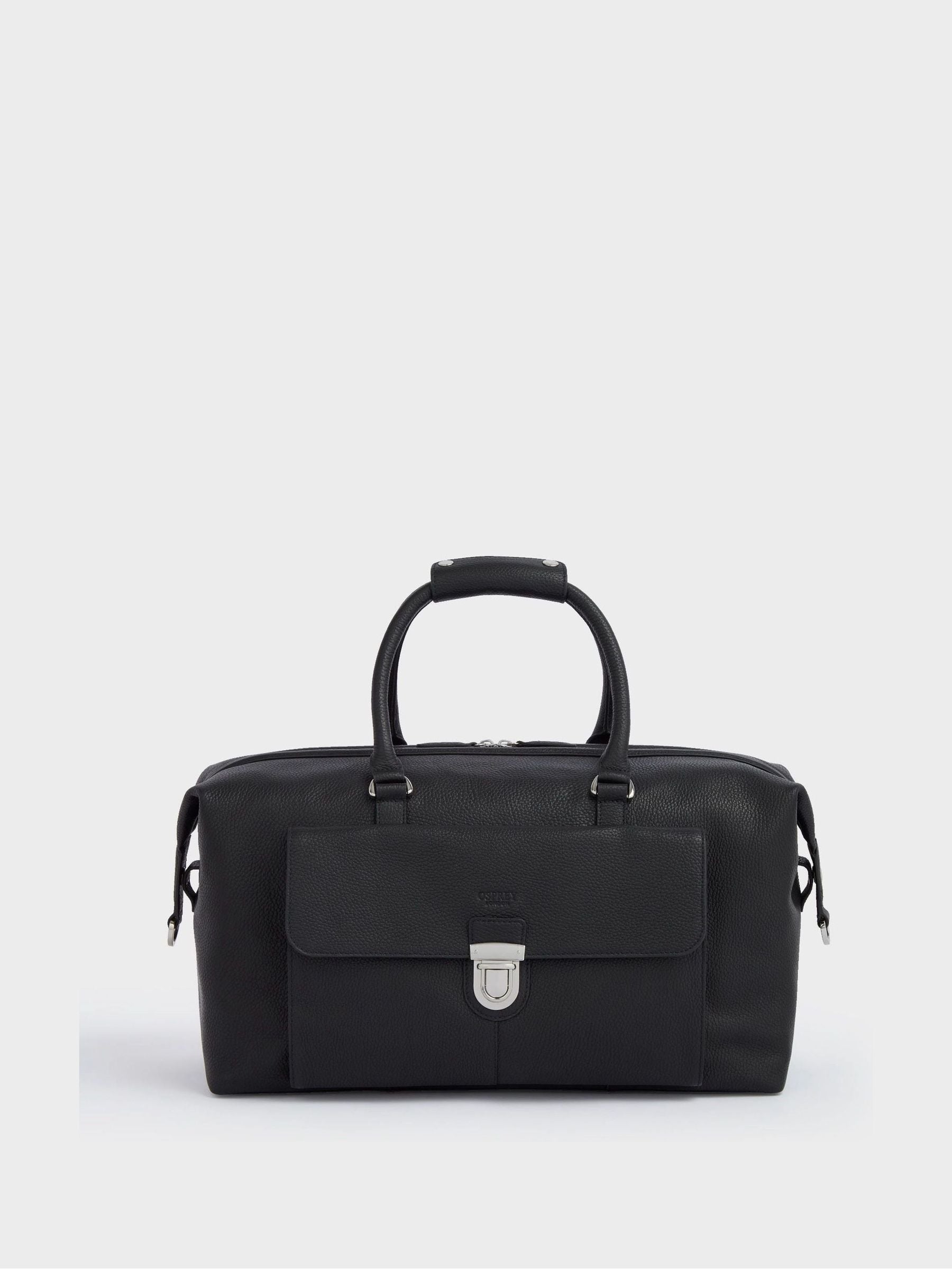 Osprey London red leather weekender bag 46cm, UK version