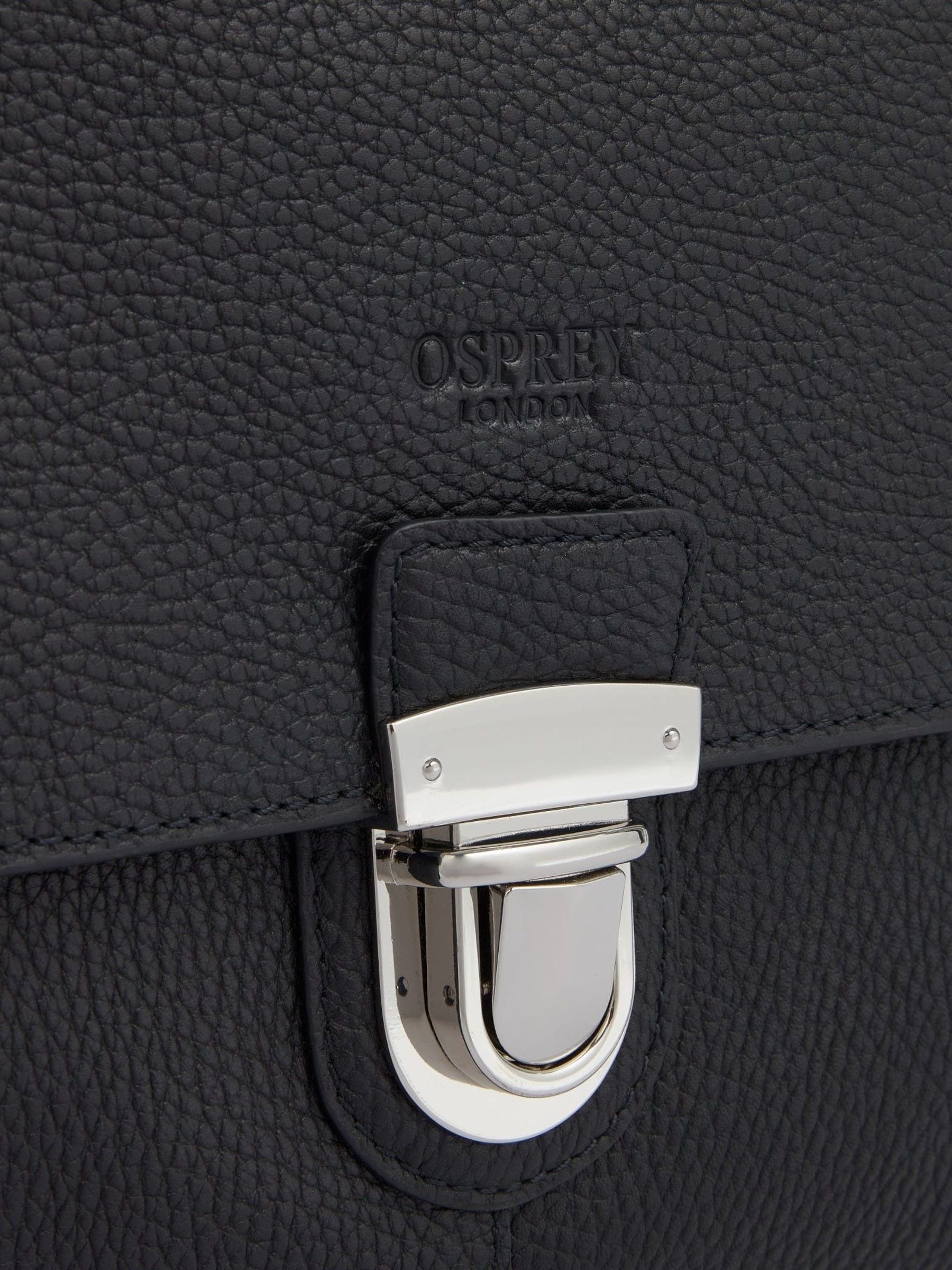 Osprey London red leather weekender bag 46cm, UK version