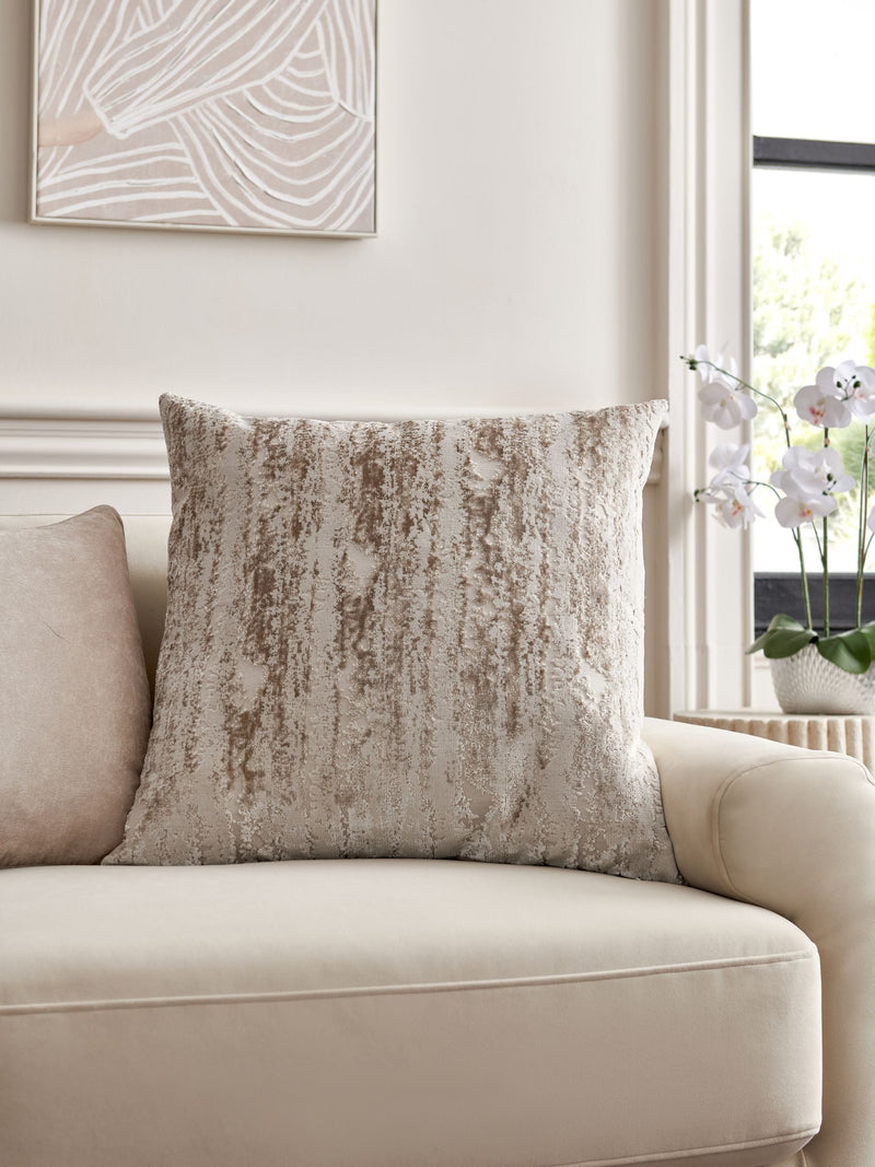 Charcoal Grey Collection Luxe Fem Chic Velvet Abstract Cushion 59 x 59cm