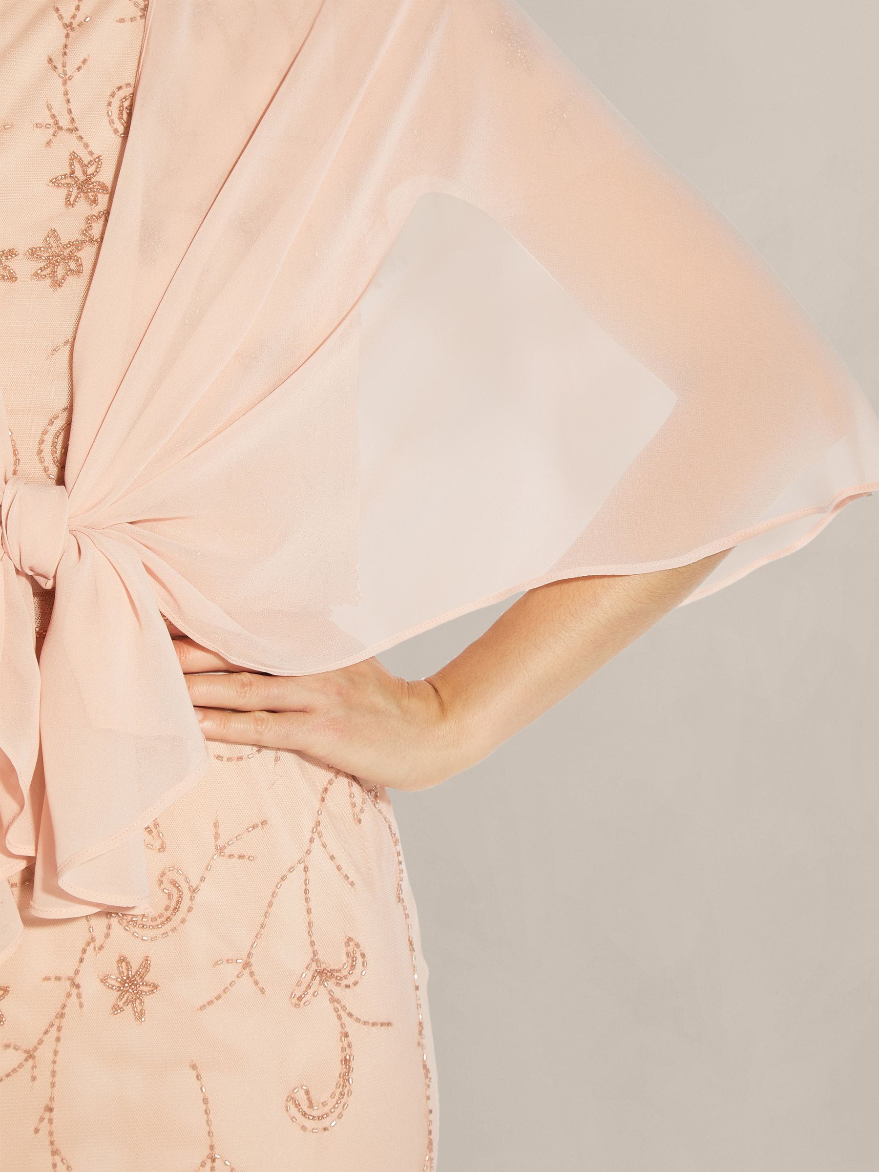 Adrianna Papell pink chiffon cover-up - British product