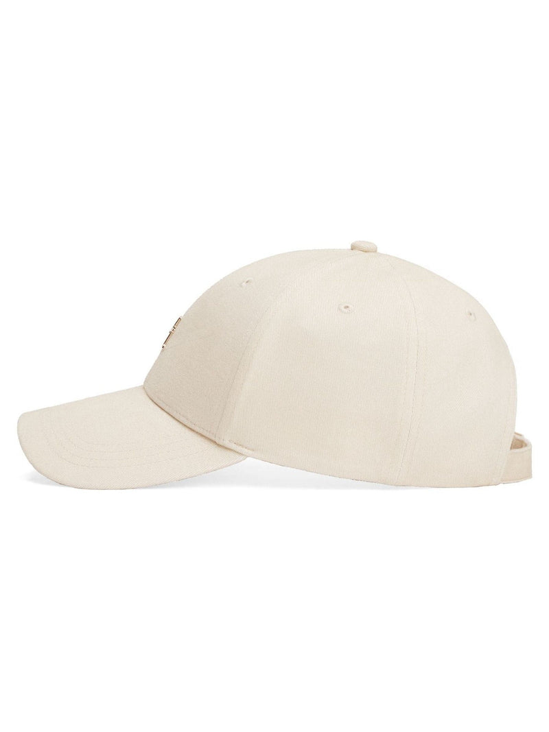 Tommy Hilfiger Cream Monogram Twill Baseball Cap