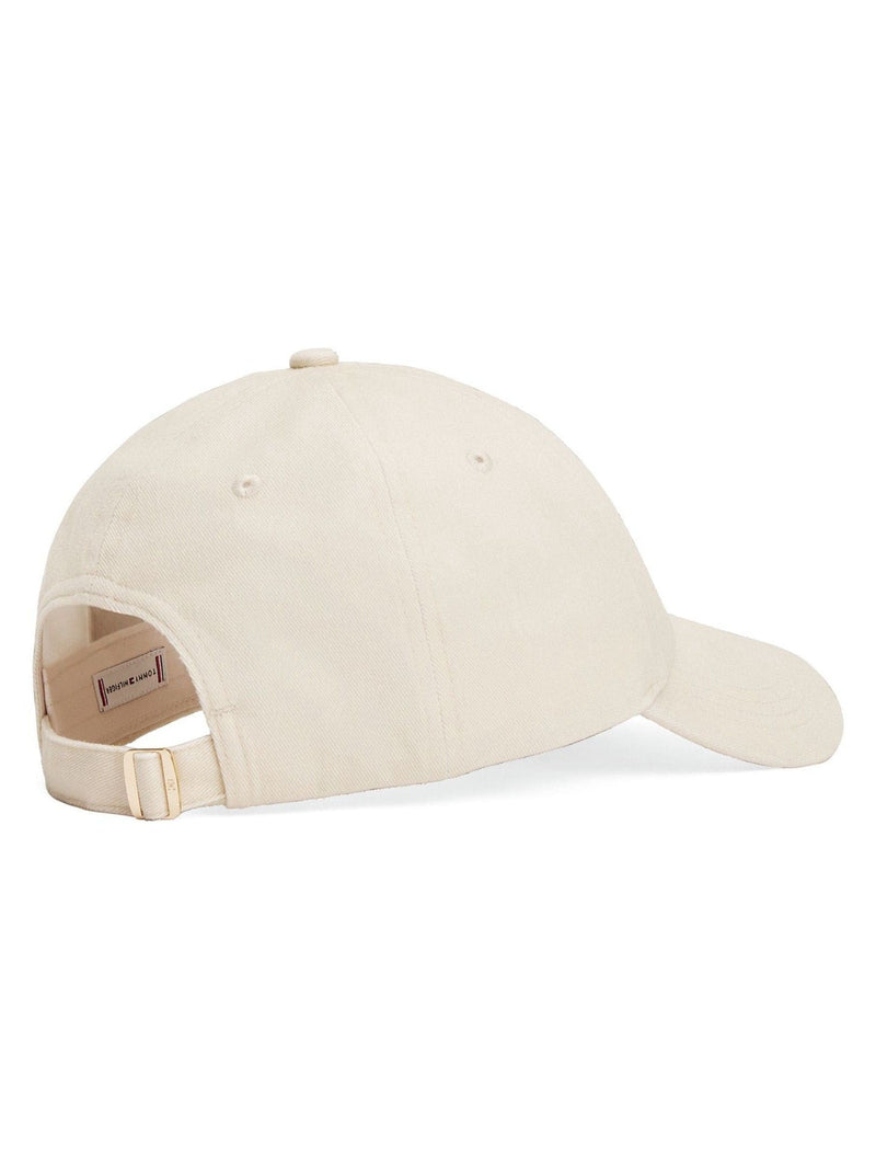 Tommy Hilfiger Cream Monogram Twill Baseball Cap