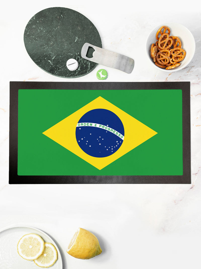 Treat Republic personalised flag rubber bar mat 44x25cm, UK version