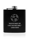 Treat Republic personalised football hip flask 6oz - British product