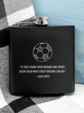 Treat Republic personalised football hip flask 6oz - British product