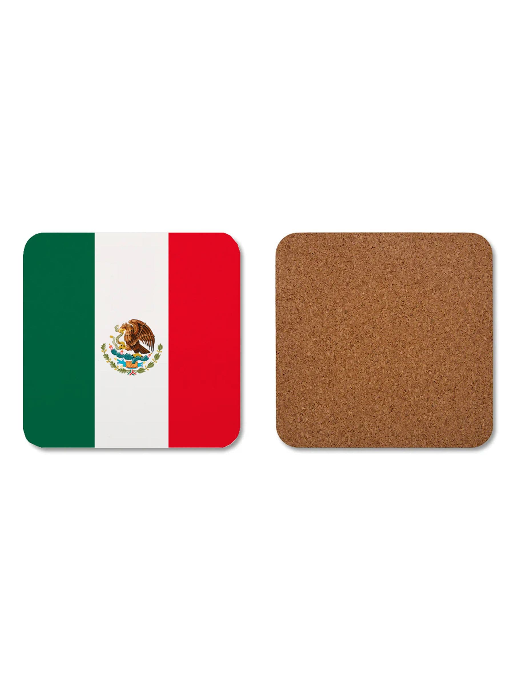 Treat Republic personalised flag coasters set of 4 9.5cm, UK version