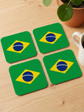 Treat Republic personalised flag coasters set of 4 9.5cm, UK version