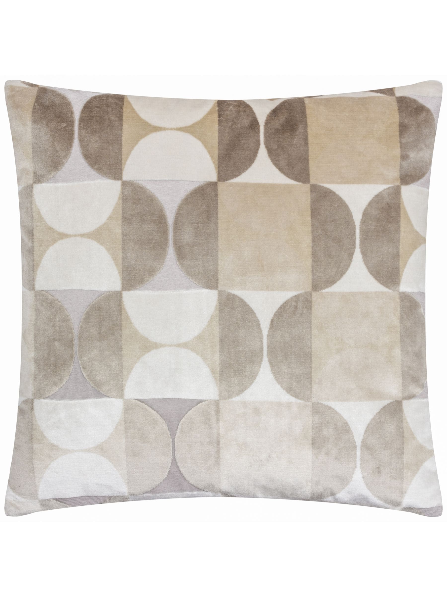 Riva Paoletti Natural Bardot Cut Velvet Cushion