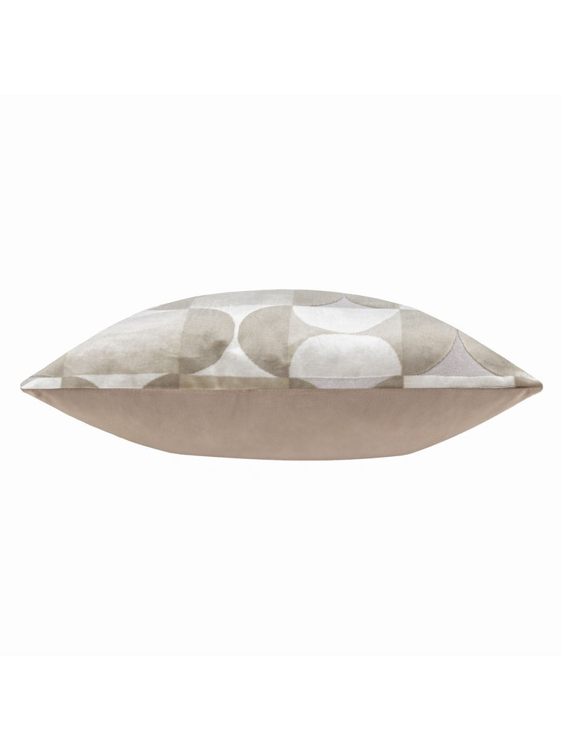 Riva Paoletti Natural Bardot Cut Velvet Cushion