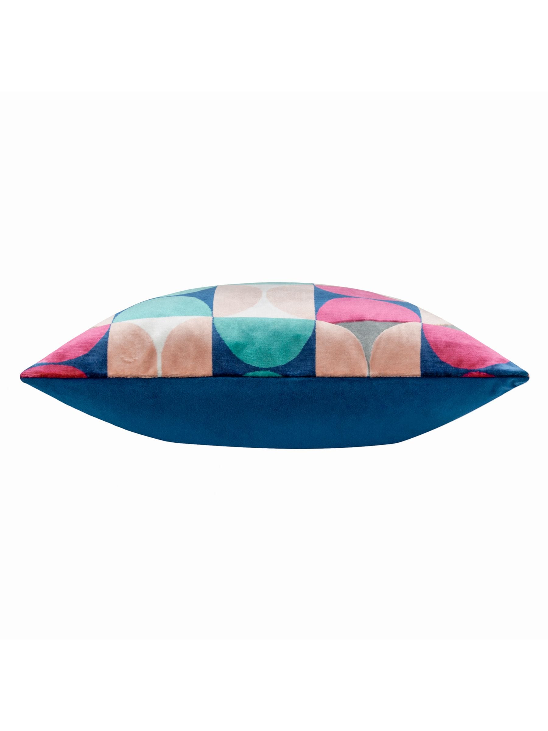 Riva Paoletti Bardot cut velvet cushion 50cm (British brand)