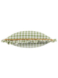 Furn sage green gingham cushion 45x45cm (British brand)