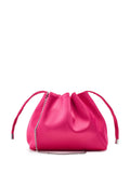 Moda in Pelle Orange Lotty Ruched Bucket Shoulder Bag