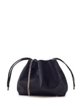 Moda in Pelle Orange Lotty Ruched Bucket Shoulder Bag