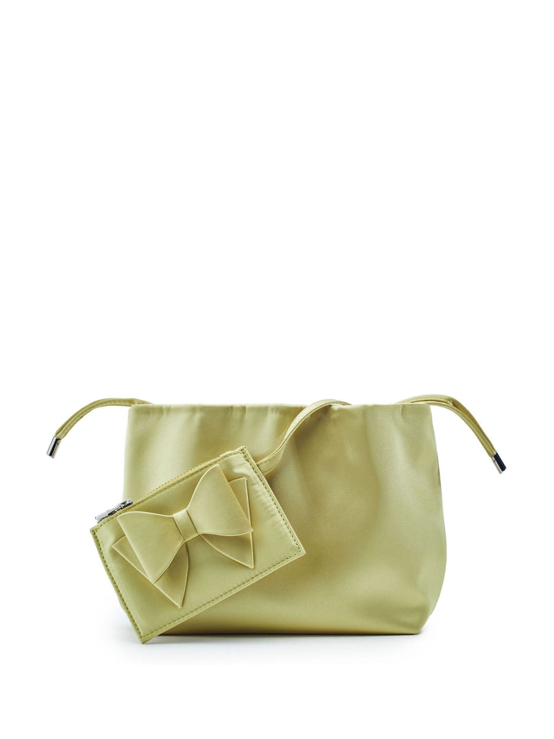 Moda in Pelle Orange Lotty Ruched Bucket Shoulder Bag
