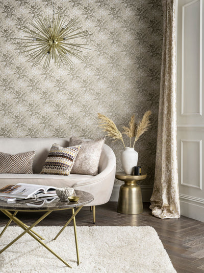 Next Clarke and Clarke Dipinto Natural Wallpaper 10.05m x 52cm- Buy online at McGrocer