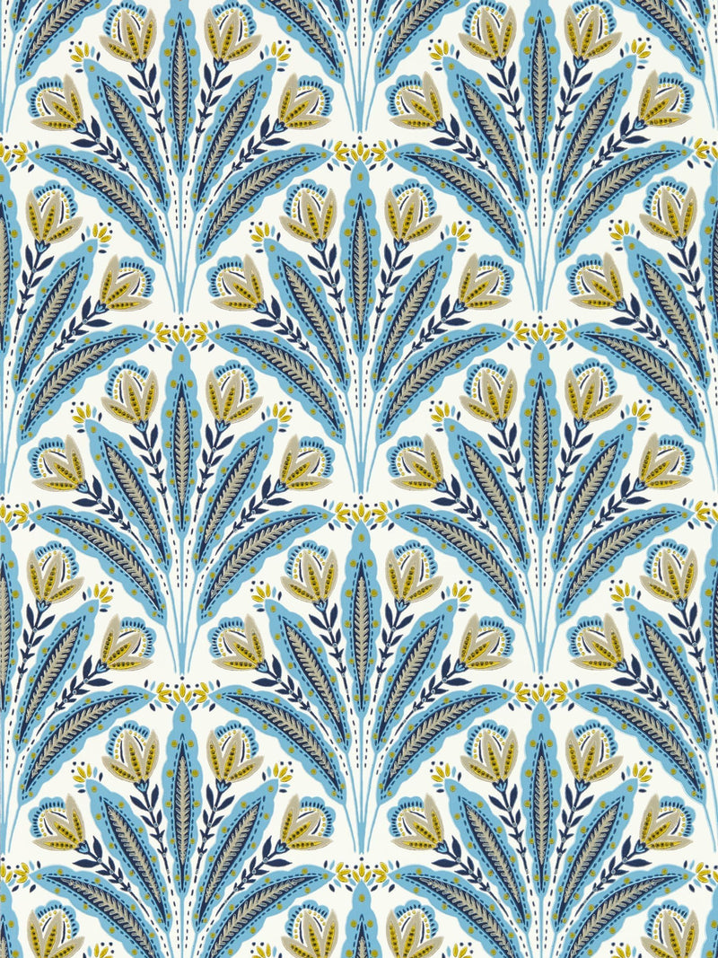 Clarke and Clarke Denim Attingham wallpaper 10.05m - British product