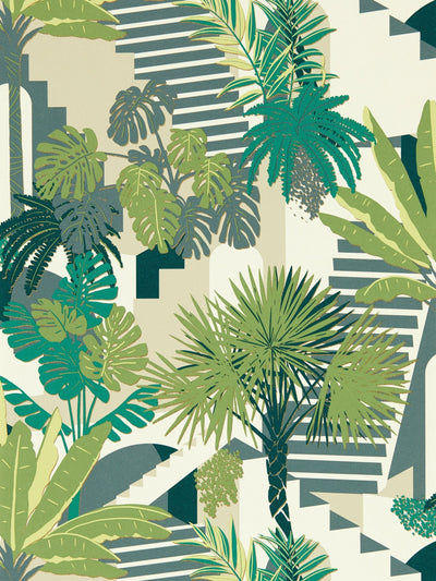 Next Clarke and Clarke Palm Malindi Wallpaper 10.05m x 52cm- Buy online at McGrocer