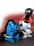 Sharper Image Mecha Rivals RC ejecting battle robots 19cm - British product