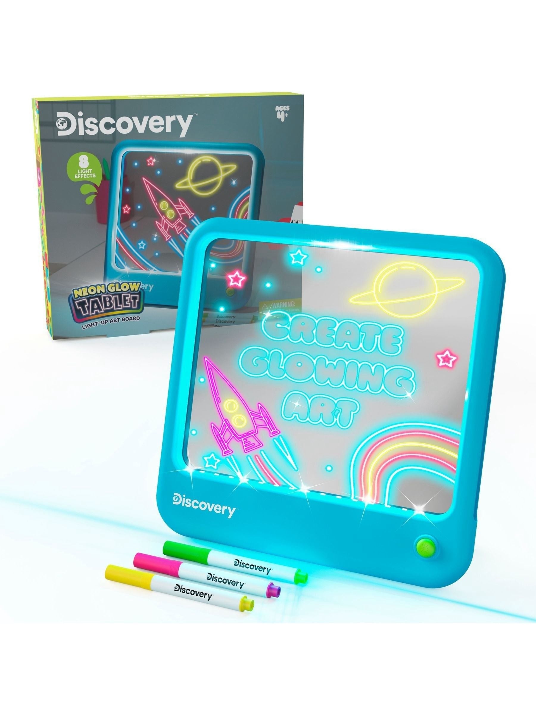 Discovery Neon LED drawing board glow in the dark (British brand)