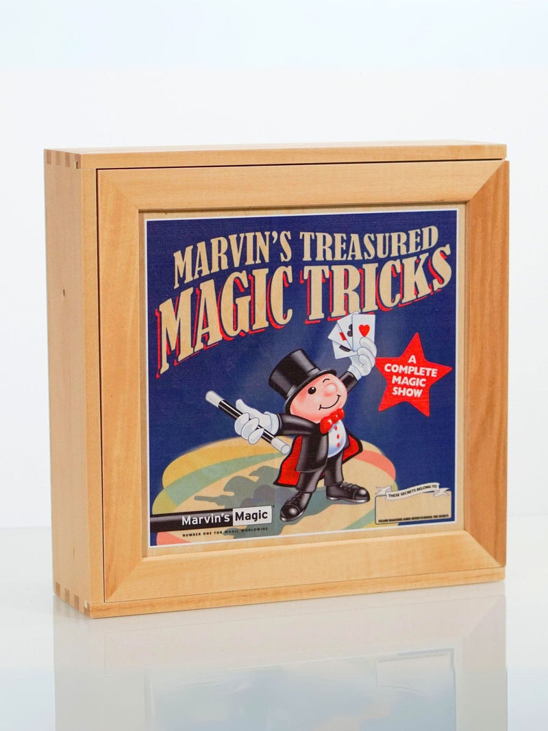 Marvins Magic Treasured Tricks wooden magic set, imported from the UK