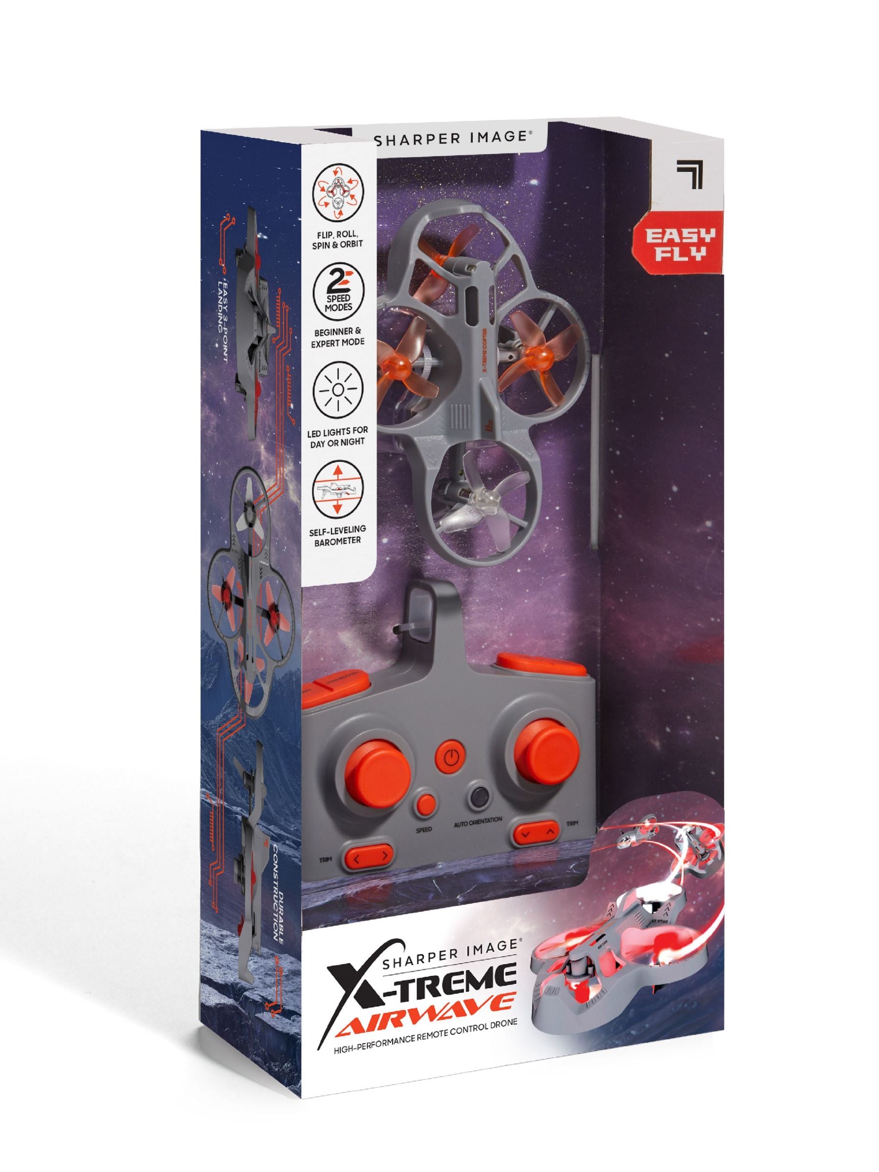 Sharper Image Grey X-Treme Airwave drone - British product