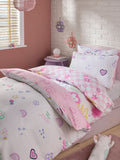 2 Pack Flower and Heart Character Duvet Cover and Pillowcase Set