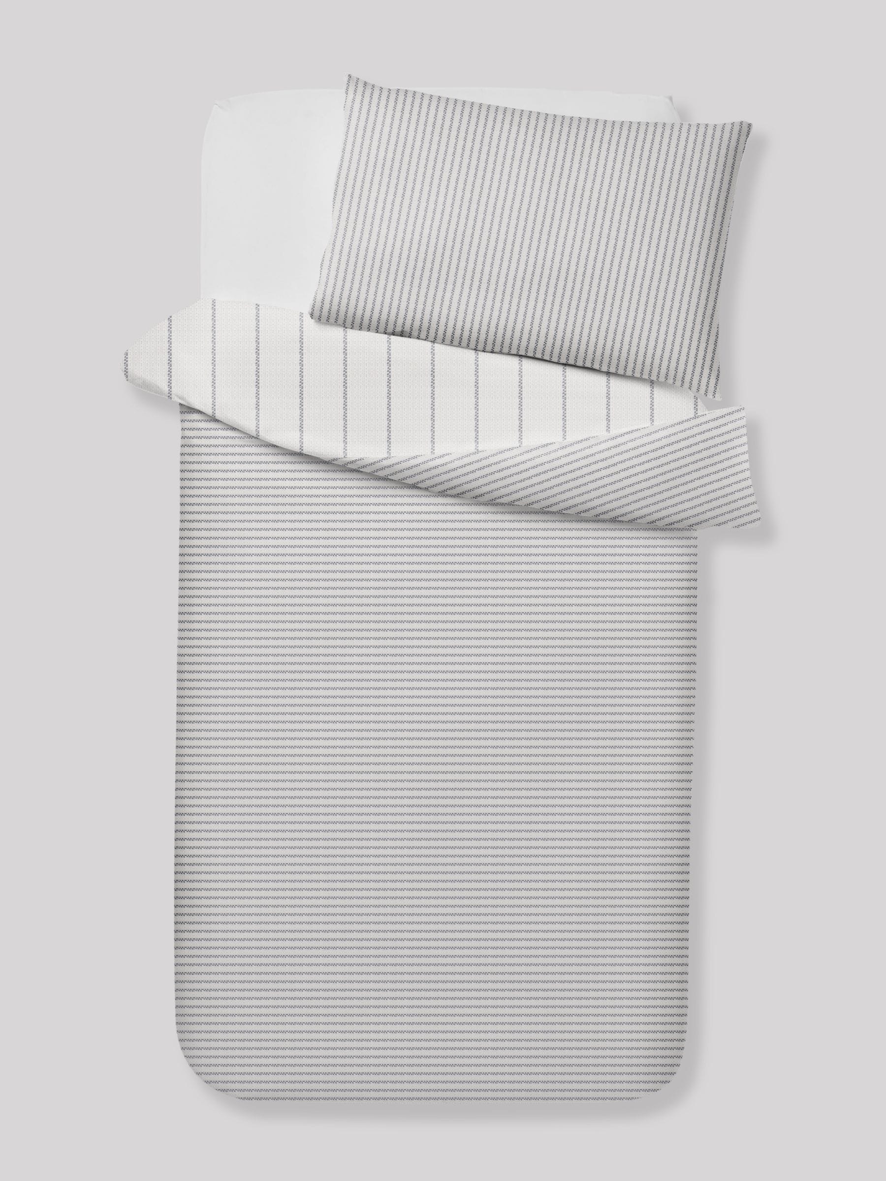 Stripe Supersoft duvet cover and pillowcase set (British brand)