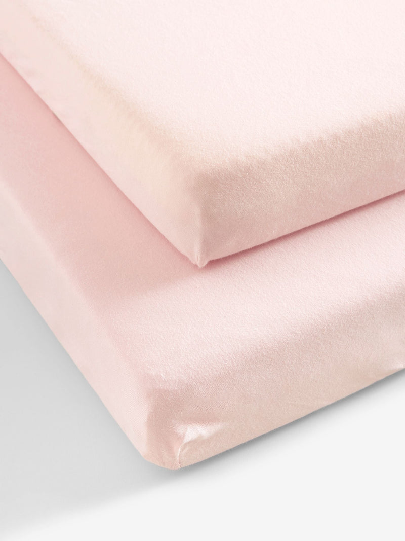 Modern Pink baby fitted sheets, imported from the UK