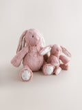 Pink Heart Bunny soft plush toy, UK version