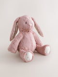 Pink Heart Bunny soft plush toy, UK version