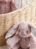 Pink Heart Bunny soft plush toy, UK version