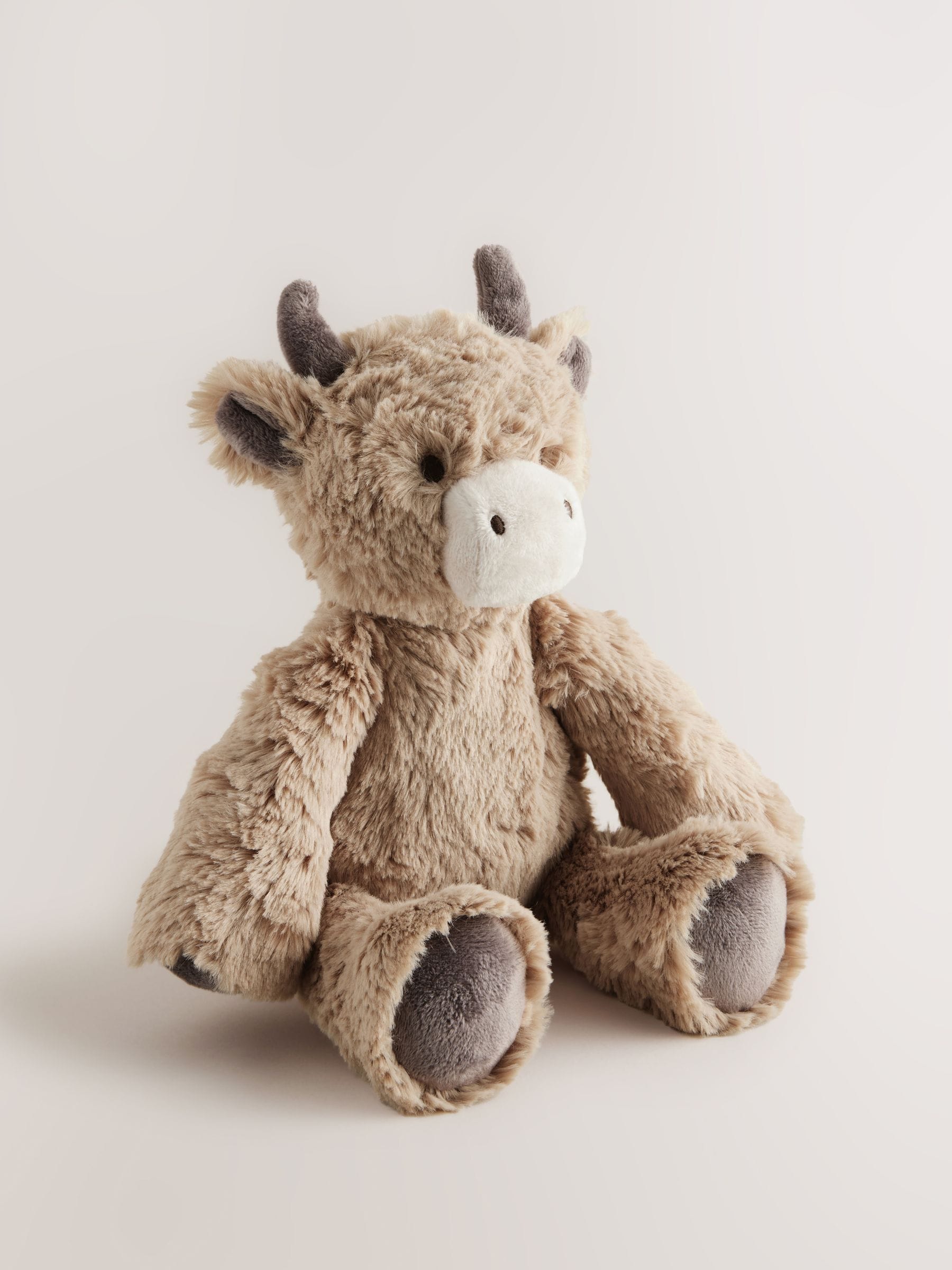 Hamish brown Highland cow plush toy 21cm, UK version